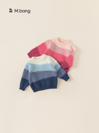 Youbao laste riided Lasteriided sügis ja talv Lasteriided Poiste kudumid Uued vabaaja värvi sobitavad alläärega tüdrukute kudumid Trendikad