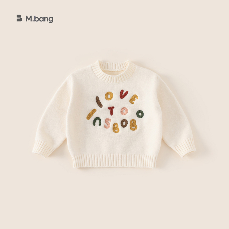 Youbao laste riided Lasteriided sügis ja talv Lasteriided Poiste kudumid Uued vabaaja värvi sobitavad alläärega tüdrukute kudumid Trendikad