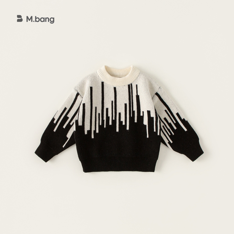 Youbao laste riided Lasteriided sügis ja talv Lasteriided Poiste kudumid Uued vabaaja värvi sobitavad alläärega tüdrukute kudumid Trendikad