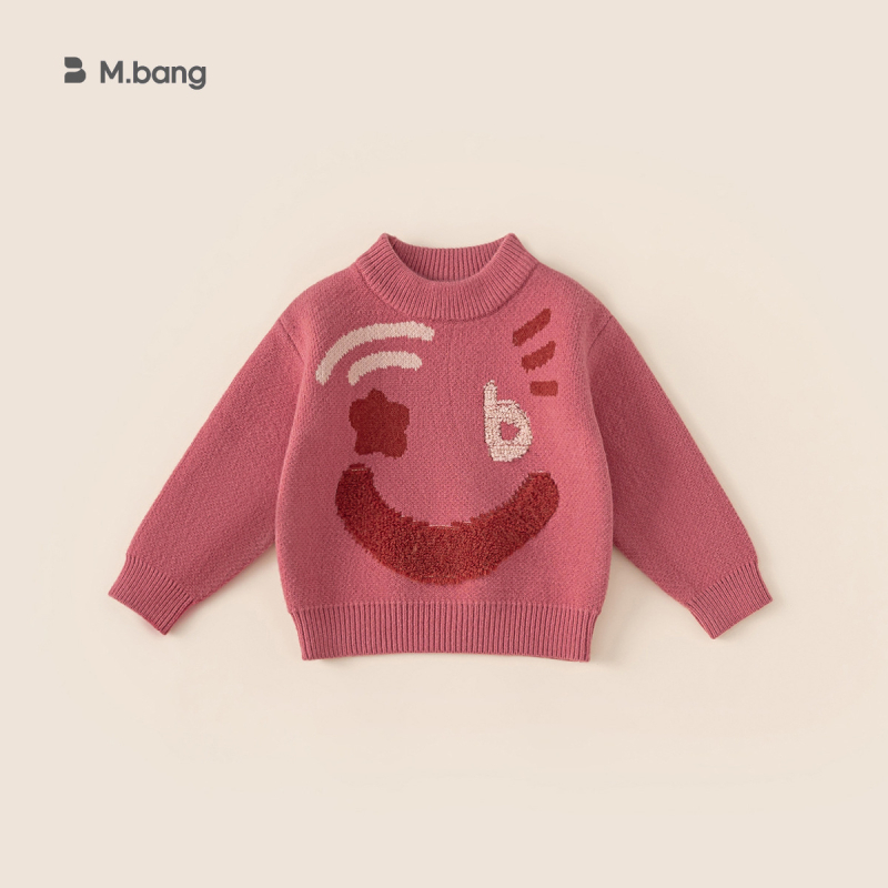 Youbao laste riided Lasteriided sügis ja talv Lasteriided Poiste kudumid Uued vabaaja värvi sobitavad alläärega tüdrukute kudumid Trendikad