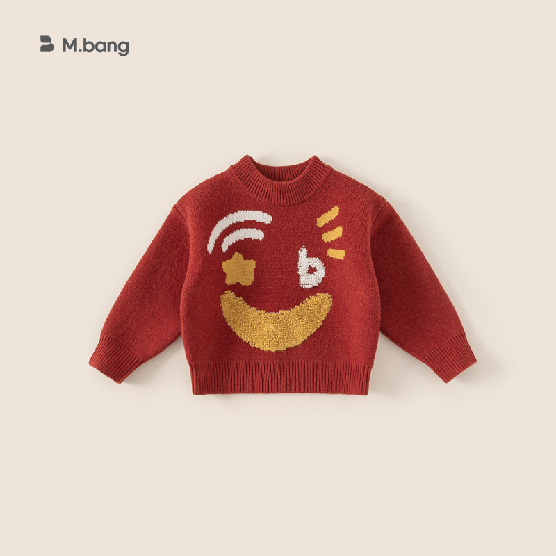 Youbao laste riided Lasteriided sügis ja talv Lasteriided Poiste kudumid Uued vabaaja värvi sobitavad alläärega tüdrukute kudumid Trendikad