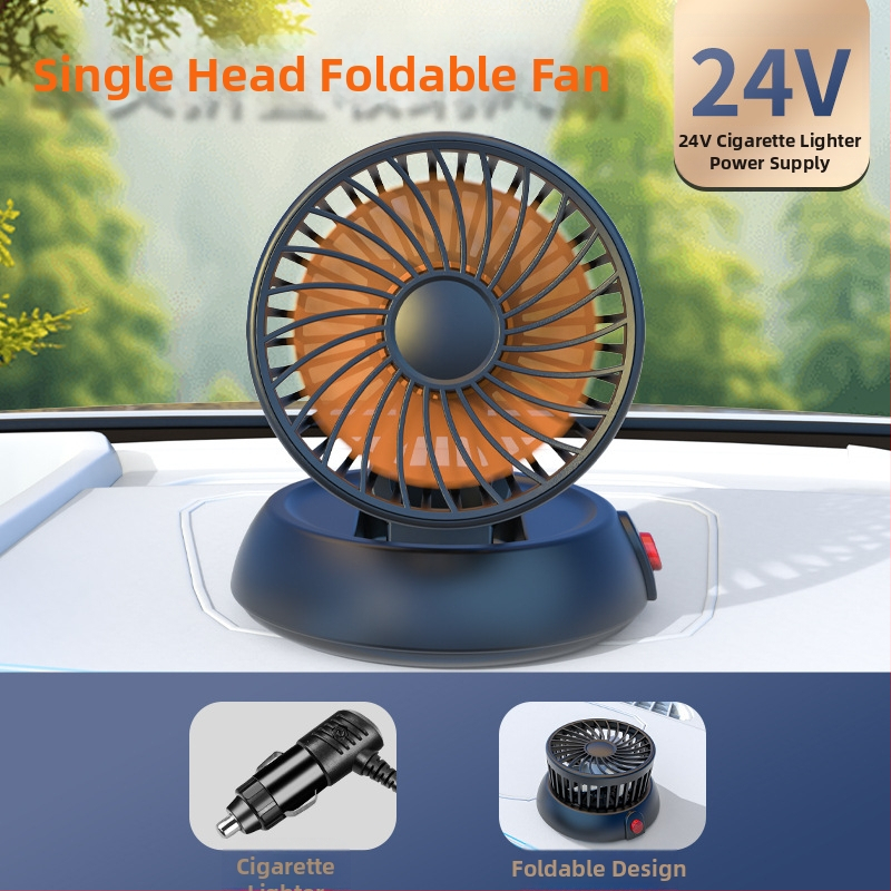 Uus autoventilaator neljapeaga auto elektriline ventilaator 360 pöörlev kokkupandav tugev külmutusseadmetega miniveoauto väike ventilaator