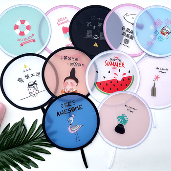 Mini kokkupandav ümmargune ventilaator, antiikstiil, loominguline ja kaasaskantav reisireklaamide ümmargune ventilaator suveks