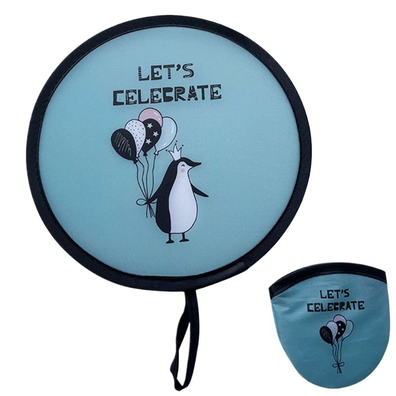 Mini kokkupandav ümmargune ventilaator, antiikstiil, loominguline ja kaasaskantav reisireklaamide ümmargune ventilaator suveks