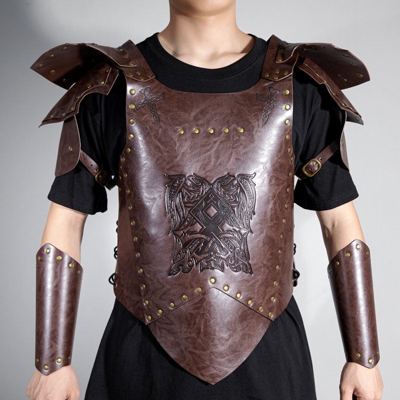 Pārrobežu karstā izpārdošana viduslaiku retro reljefa aproce COSPLAY skatuves aksesuāriem Knight Gatguard apģērba aksesuāri