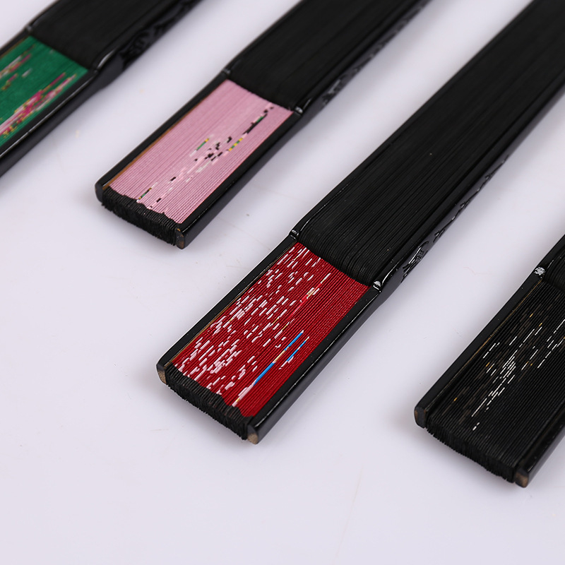 Живописен вентилатор, мрежест червен вентилатор с кухи редове, античен вентилатор, китайски танцов вентилатор, сгъваем вентилатор за жени, платнени ветрила от Република Китай