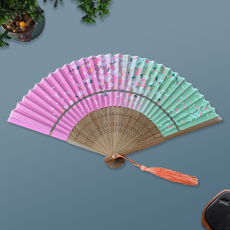 Maaliline lehvik, punane võrk, õõnesrealine lehvik, antiikne lehvik, Hiina tantsulehvik, kokkupandav lehvik, naiste riidest lehvik, Hiina Vabariigi lehvik