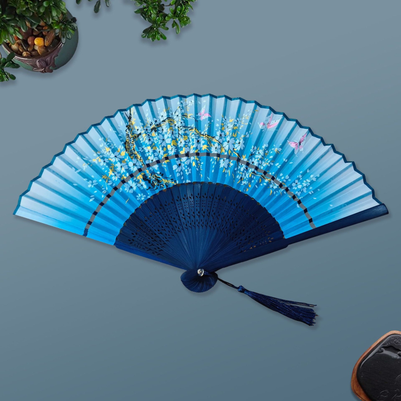 Maaliline lehvik, punane võrk, õõnesrealine lehvik, antiikne lehvik, Hiina tantsulehvik, kokkupandav lehvik, naiste riidest lehvik, Hiina Vabariigi lehvik