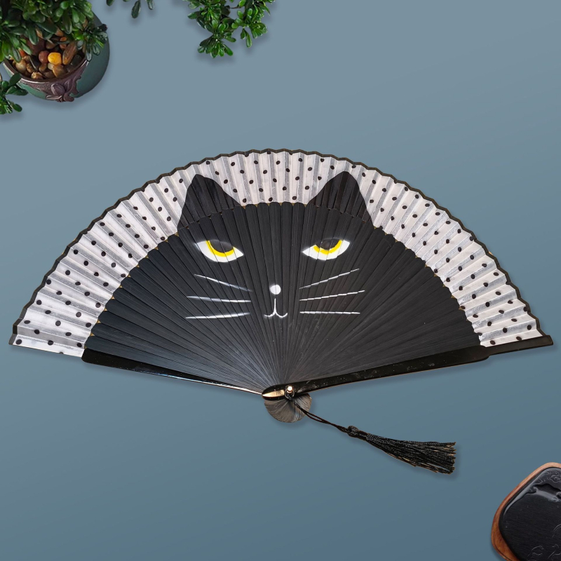 Maaliline lehvik, punane võrk, õõnesrealine lehvik, antiikne lehvik, Hiina tantsulehvik, kokkupandav lehvik, naiste riidest lehvik, Hiina Vabariigi lehvik