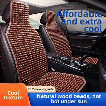 Autoistmepadi Suvine jahutav padi Puidust helmed Ventilatsioon Suvine 3D hingav nelja aastaaja universaalne veoautoistme ühekordne padi Puidust