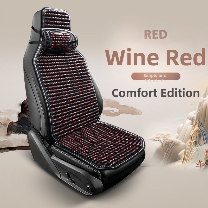 Autoistmepadi Suvine jahutav padi Puidust helmed Ventilatsioon Suvine 3D hingav nelja aastaaja universaalne veoautoistme ühekordne padi Puidust