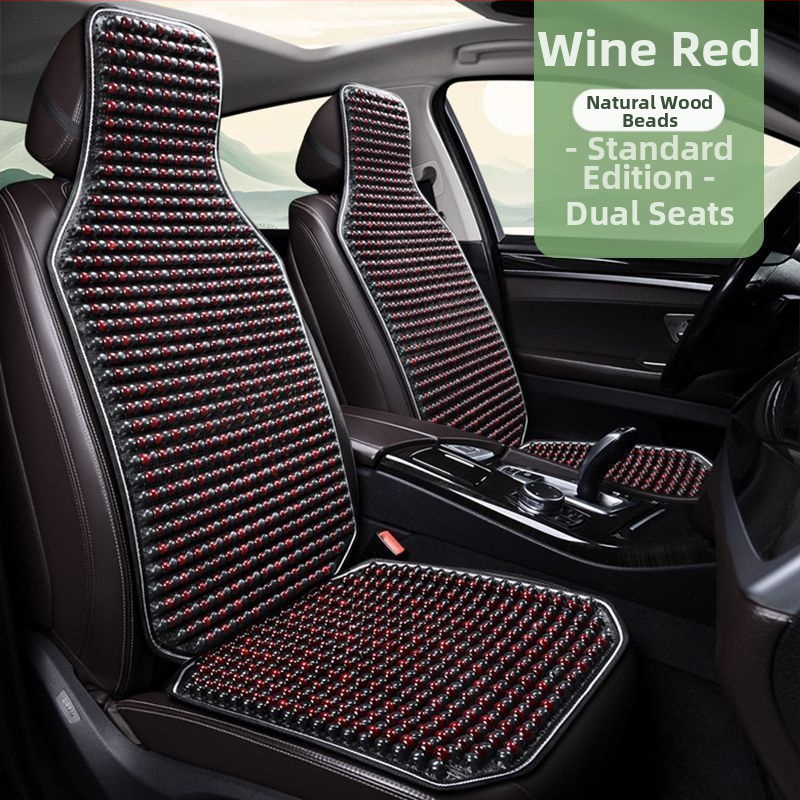 Autoistmepadi Suvine jahutav padi Puidust helmed Ventilatsioon Suvine 3D hingav nelja aastaaja universaalne veoautoistme ühekordne padi Puidust