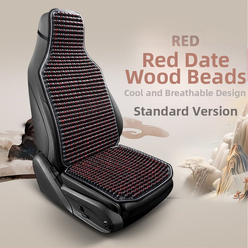 Autoistmepadi Suvine jahutav padi Puidust helmed Ventilatsioon Suvine 3D hingav nelja aastaaja universaalne veoautoistme ühekordne padi Puidust