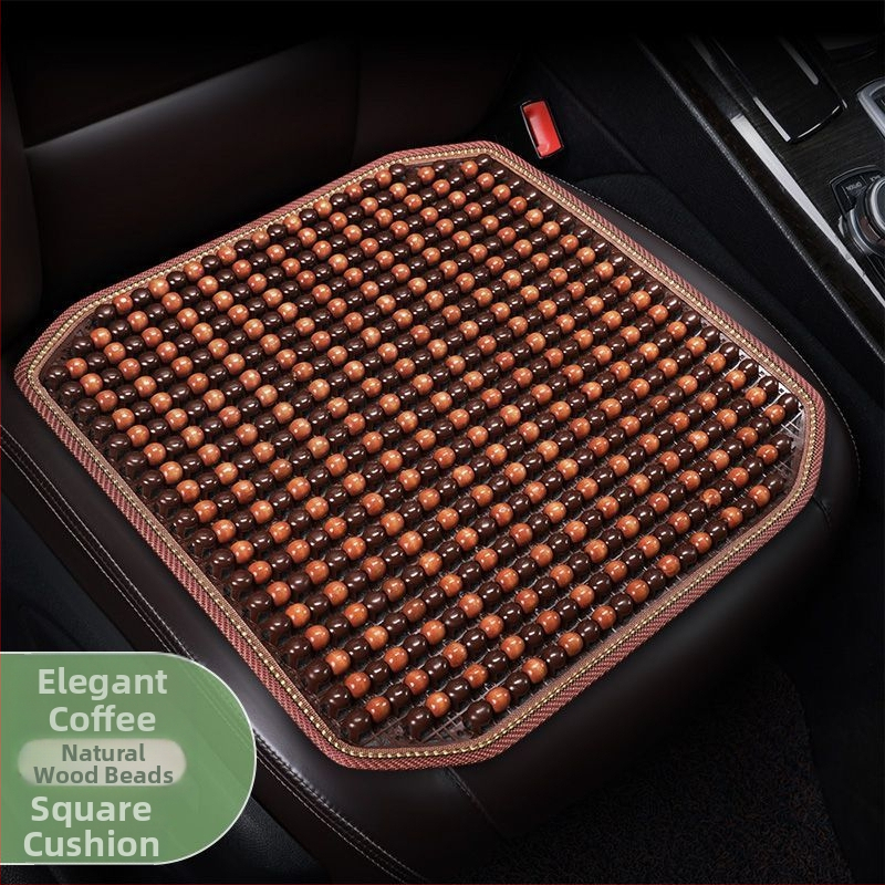 Autoistmepadi Suvine jahutav padi Puidust helmed Ventilatsioon Suvine 3D hingav nelja aastaaja universaalne veoautoistme ühekordne padi Puidust