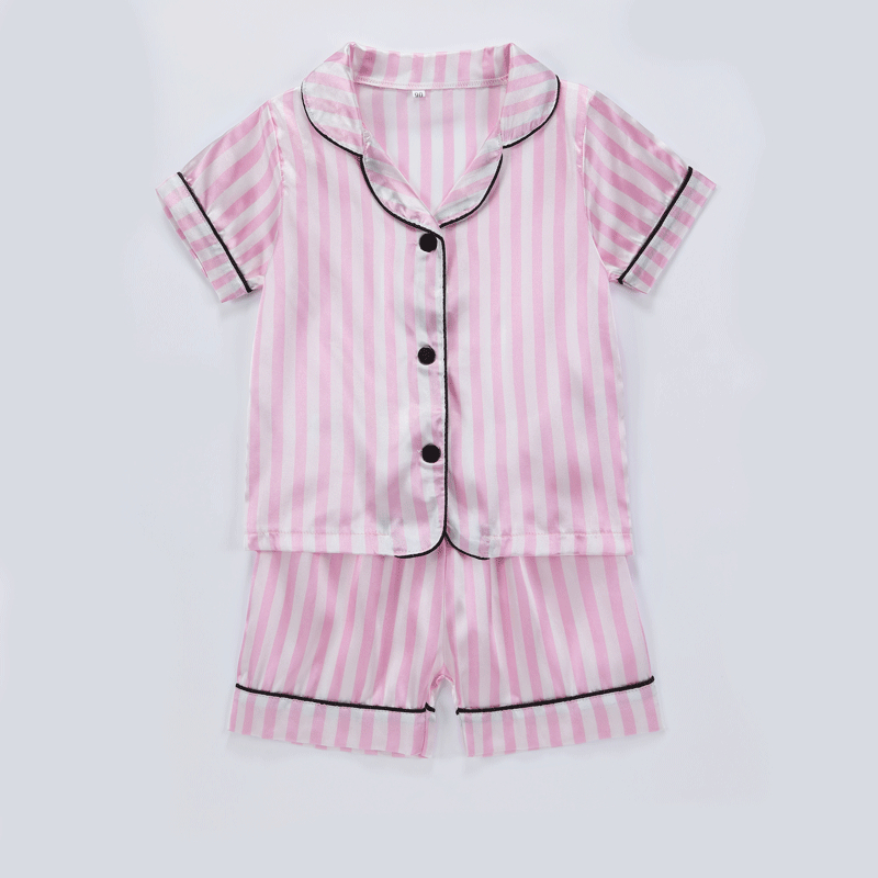 Suvised uued laste armsad trükitud pidžaamad poistele ja tüdrukutele, universaalsed vabaaja stiilis koduriided, lühikeste varrukatega lühikeste pükste komplekt