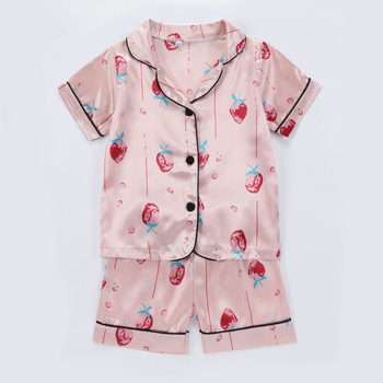 Suvised uued laste armsad trükitud pidžaamad poistele ja tüdrukutele, universaalsed vabaaja stiilis koduriided, lühikeste varrukatega lühikeste pükste komplekt
