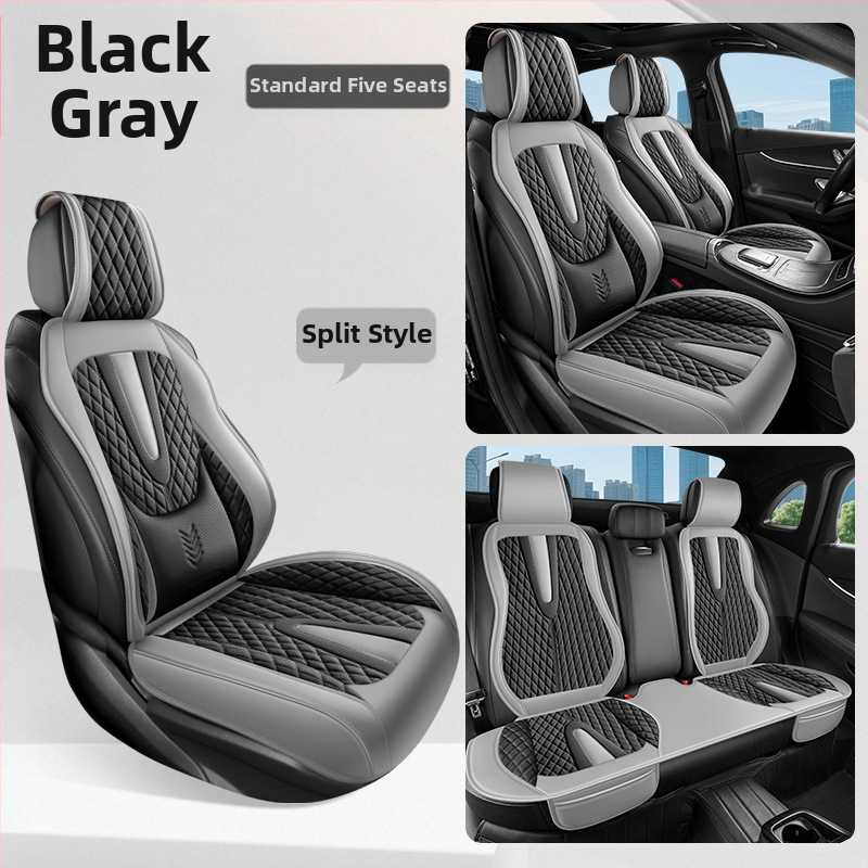 Fikseeritud nimmetugi, täielikult suletud autoistmepadi, viiekohaline universaalne nelja aastaaja istmekate, hingav ja kulumiskindel autoistmepadi