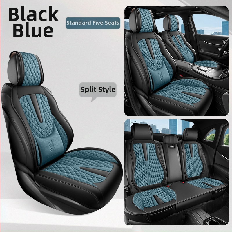 Fikseeritud nimmetugi, täielikult suletud autoistmepadi, viiekohaline universaalne nelja aastaaja istmekate, hingav ja kulumiskindel autoistmepadi