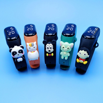 [Sõltumatu pakend] Tootjad märkavad veekindlat koomiksilaadset nukukäe rõngaskella M3LED elektroonilist kella õpilase koomiksikellal.