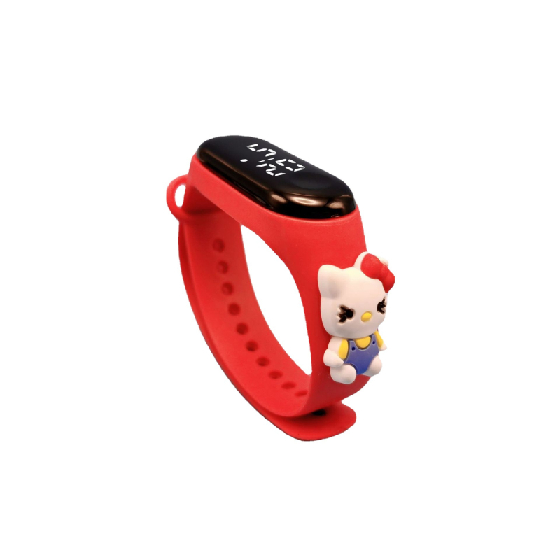 [Sõltumatu pakend] Tootjad märkavad veekindlat koomiksilaadset nukukäe rõngaskella M3LED elektroonilist kella õpilase koomiksikellal.