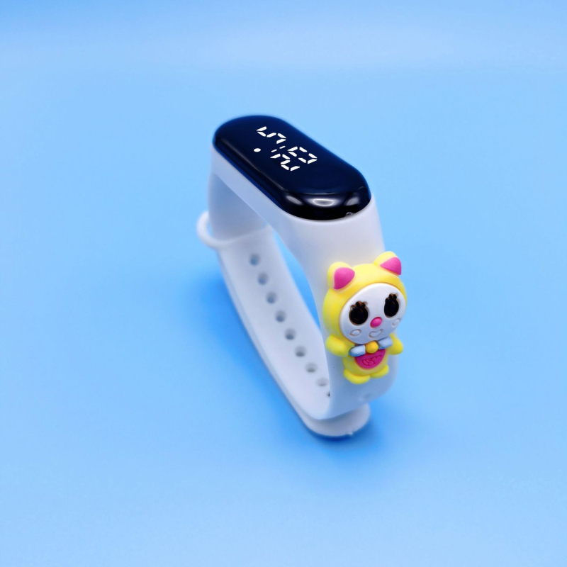 [Sõltumatu pakend] Tootjad märkavad veekindlat koomiksilaadset nukukäe rõngaskella M3LED elektroonilist kella õpilase koomiksikellal.