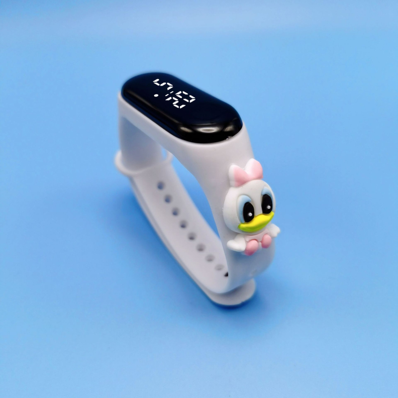 [Sõltumatu pakend] Tootjad märkavad veekindlat koomiksilaadset nukukäe rõngaskella M3LED elektroonilist kella õpilase koomiksikellal.