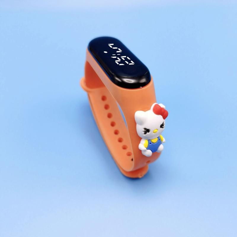 [Sõltumatu pakend] Tootjad märkavad veekindlat koomiksilaadset nukukäe rõngaskella M3LED elektroonilist kella õpilase koomiksikellal.