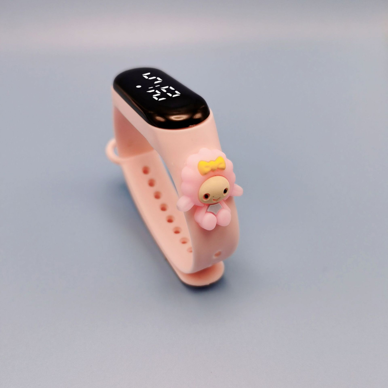 [Sõltumatu pakend] Tootjad märkavad veekindlat koomiksilaadset nukukäe rõngaskella M3LED elektroonilist kella õpilase koomiksikellal.