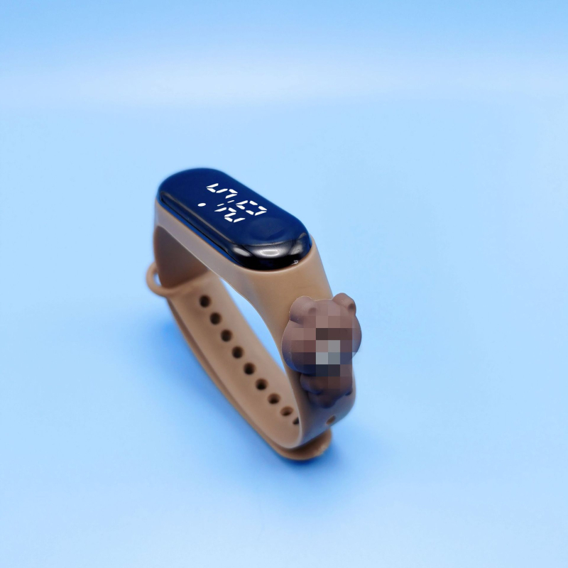 [Sõltumatu pakend] Tootjad märkavad veekindlat koomiksilaadset nukukäe rõngaskella M3LED elektroonilist kella õpilase koomiksikellal.