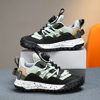 Poiste tossud kevadel ja sügisel lastele pöörleva pandlaga torniga kingad, moodsed jooksujalatsid