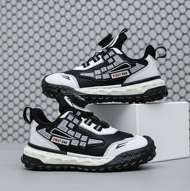 Poiste tossud kevadel ja sügisel lastele pöörleva pandlaga torniga kingad, moodsed jooksujalatsid