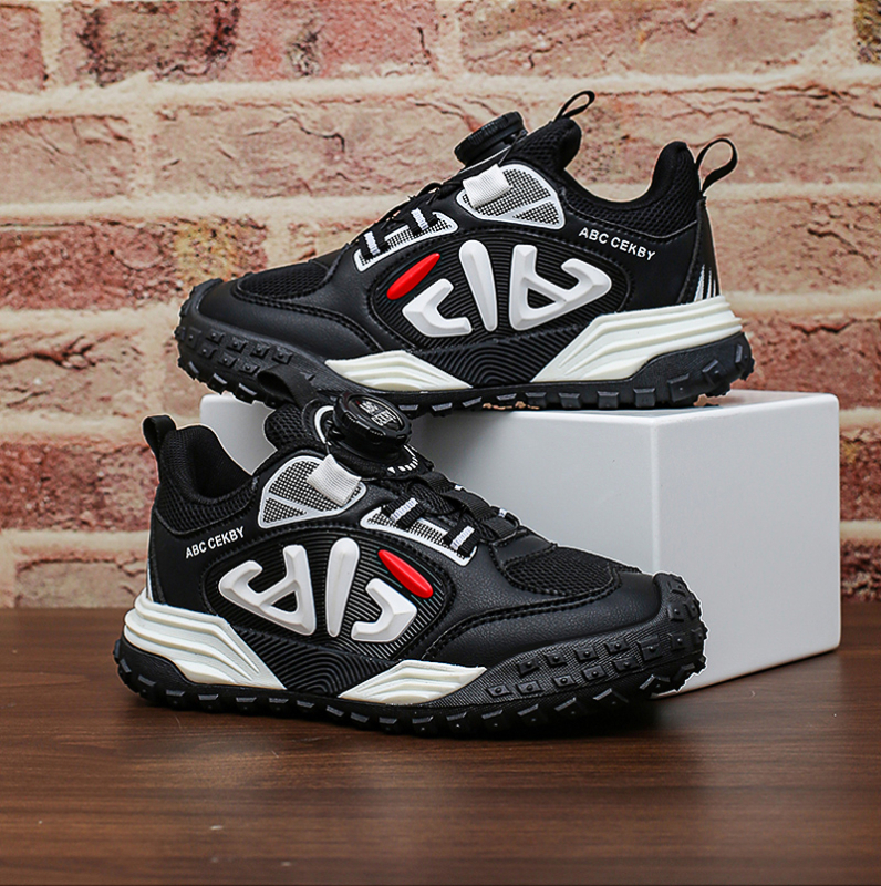 Poiste tossud kevadel ja sügisel lastele pöörleva pandlaga torniga kingad, moodsed jooksujalatsid