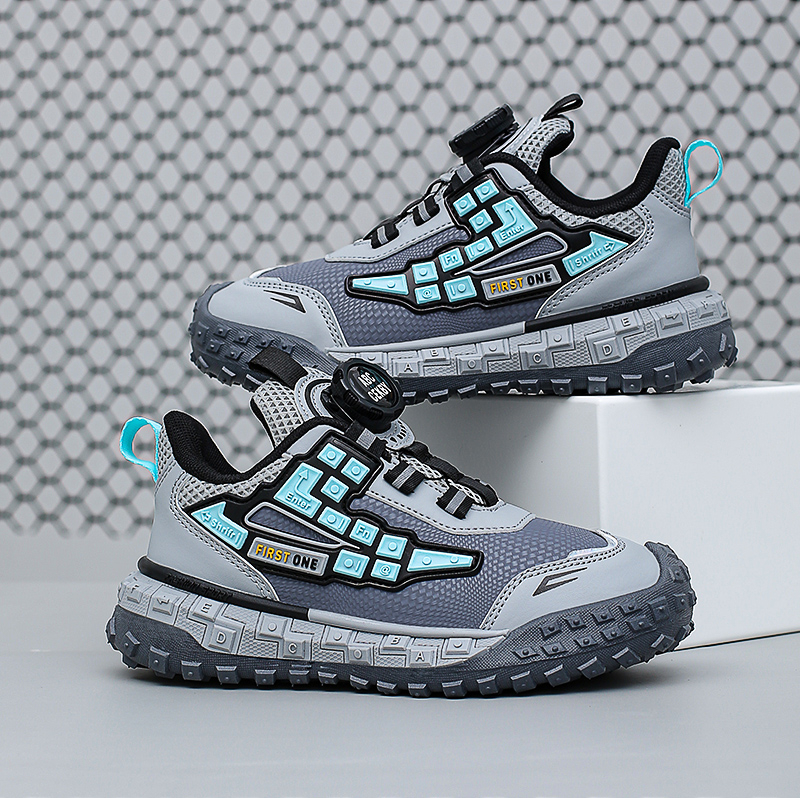 Poiste tossud kevadel ja sügisel lastele pöörleva pandlaga torniga kingad, moodsed jooksujalatsid