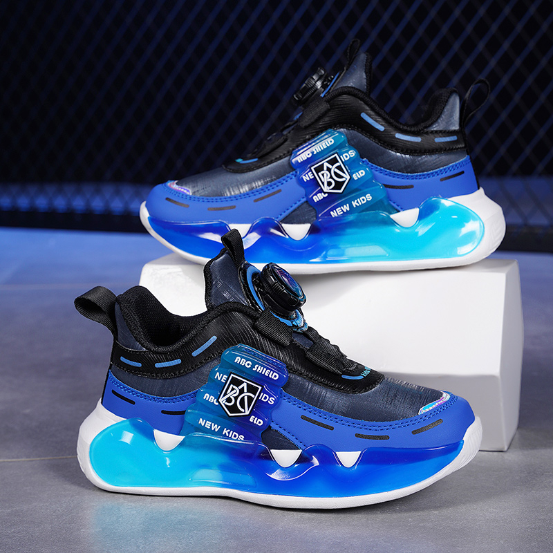 Poiste tossud kevadel ja sügisel lastele pöörleva pandlaga torniga kingad, moodsed jooksujalatsid