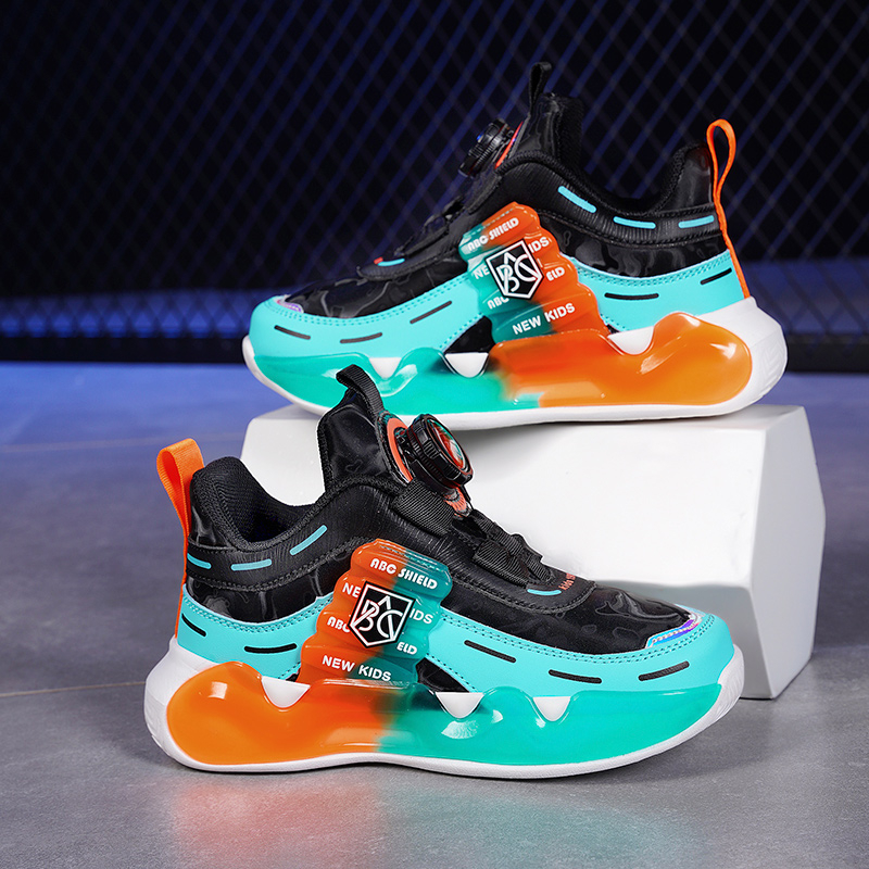 Poiste tossud kevadel ja sügisel lastele pöörleva pandlaga torniga kingad, moodsed jooksujalatsid