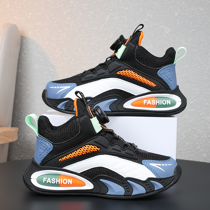 Poiste tossud kevadel ja sügisel lastele pöörleva pandlaga torniga kingad, moodsed jooksujalatsid