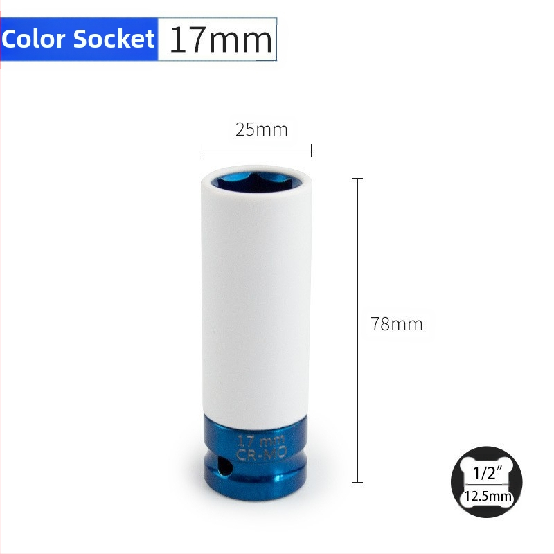 Auto modifitseeritud rattarummu 1/2 kandilise auguga kuusnurkne pesa süüteküünla hülss spetsiaalse kujuga tööriista kruvihülss vastashülss