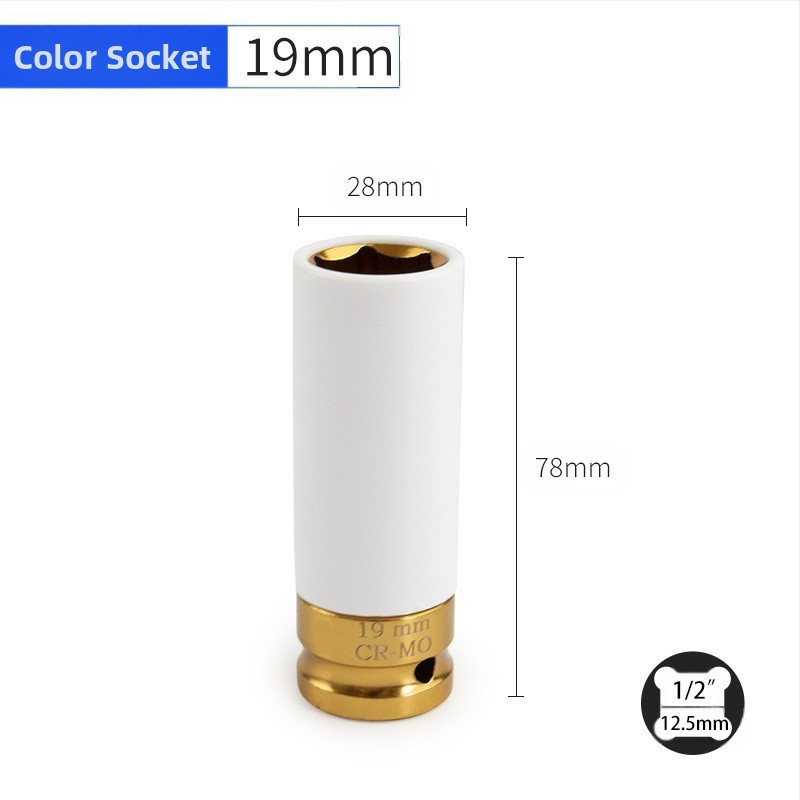 Auto modifitseeritud rattarummu 1/2 kandilise auguga kuusnurkne pesa süüteküünla hülss spetsiaalse kujuga tööriista kruvihülss vastashülss