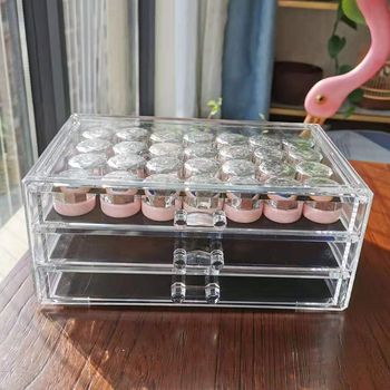 Κουτί κοσμημάτων για νύχια, συλλογή κόλλας βερνικιού νυχιών, κουτί αποθήκευσης κόλλας φωτοθεραπείας, ακρυλικό διαφανές κουτί αποθήκευσης συρταριών