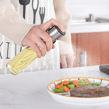 304 nerūdijančio plieno purkštuvo purškimo preso tipo purkštuvo butelis, kepsninės rūko buitinis stiklinis purkštuvo purškimo butelis, aliejaus butelis