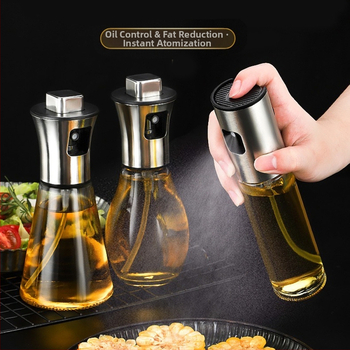 304 nerūdijančio plieno purkštuvo purškimo preso tipo purkštuvo butelis, kepsninės rūko buitinis stiklinis purkštuvo purškimo butelis, aliejaus butelis