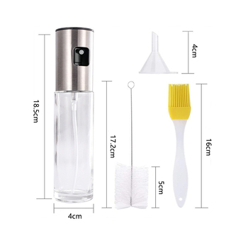 304 nerūdijančio plieno purkštuvo purškimo preso tipo purkštuvo butelis, kepsninės rūko buitinis stiklinis purkštuvo purškimo butelis, aliejaus butelis