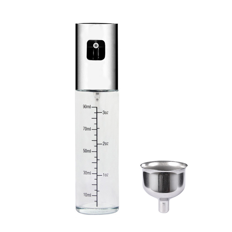 304 nerūdijančio plieno purkštuvo purškimo preso tipo purkštuvo butelis, kepsninės rūko buitinis stiklinis purkštuvo purškimo butelis, aliejaus butelis