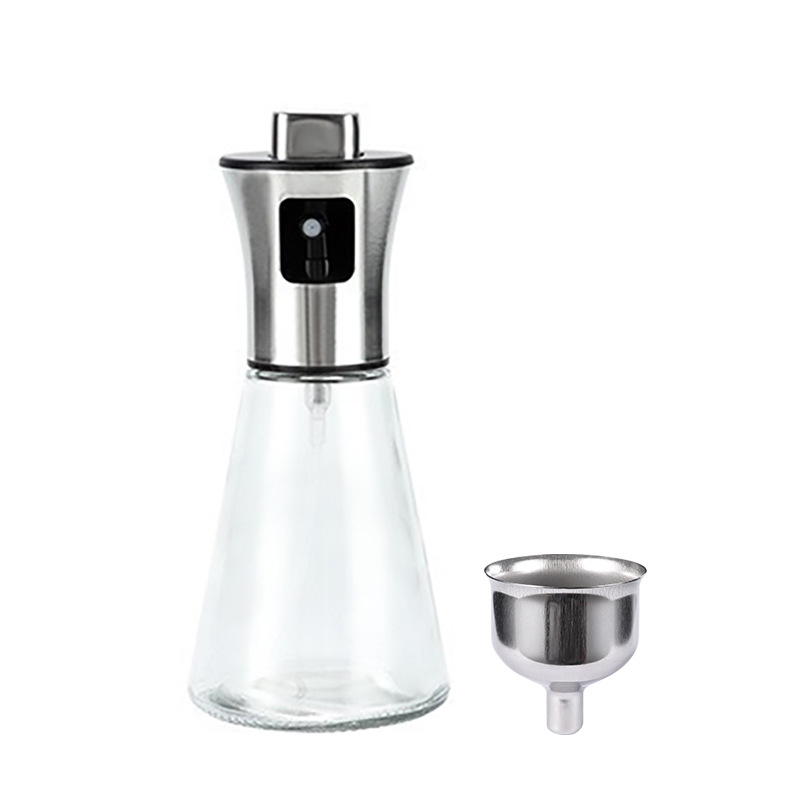 304 nerūdijančio plieno purkštuvo purškimo preso tipo purkštuvo butelis, kepsninės rūko buitinis stiklinis purkštuvo purškimo butelis, aliejaus butelis