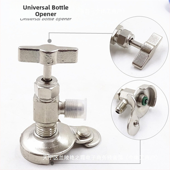 Automobilio oro kondicionierius plius freono jungties šaltnešio butelių atidarytuvo įrankių priedai aukšto ir žemo slėgio jungties sandarinimo žiedo slėgio matuoklis