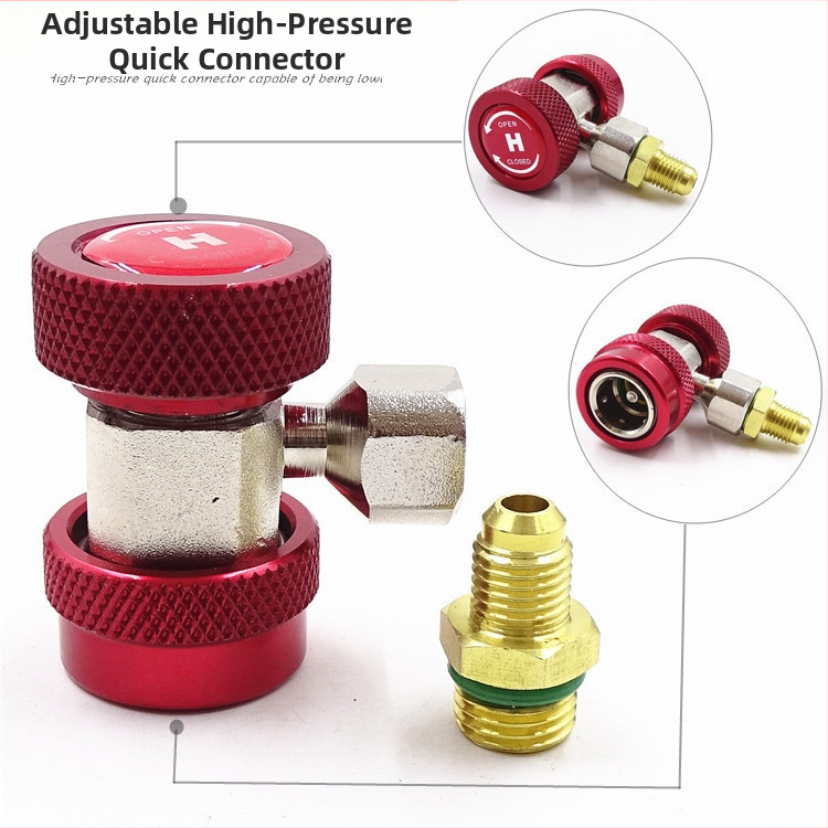 Automobilio oro kondicionierius plius freono jungties šaltnešio butelių atidarytuvo įrankių priedai aukšto ir žemo slėgio jungties sandarinimo žiedo slėgio matuoklis