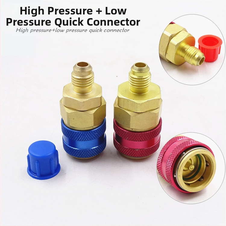 Automobilio oro kondicionierius plius freono jungties šaltnešio butelių atidarytuvo įrankių priedai aukšto ir žemo slėgio jungties sandarinimo žiedo slėgio matuoklis