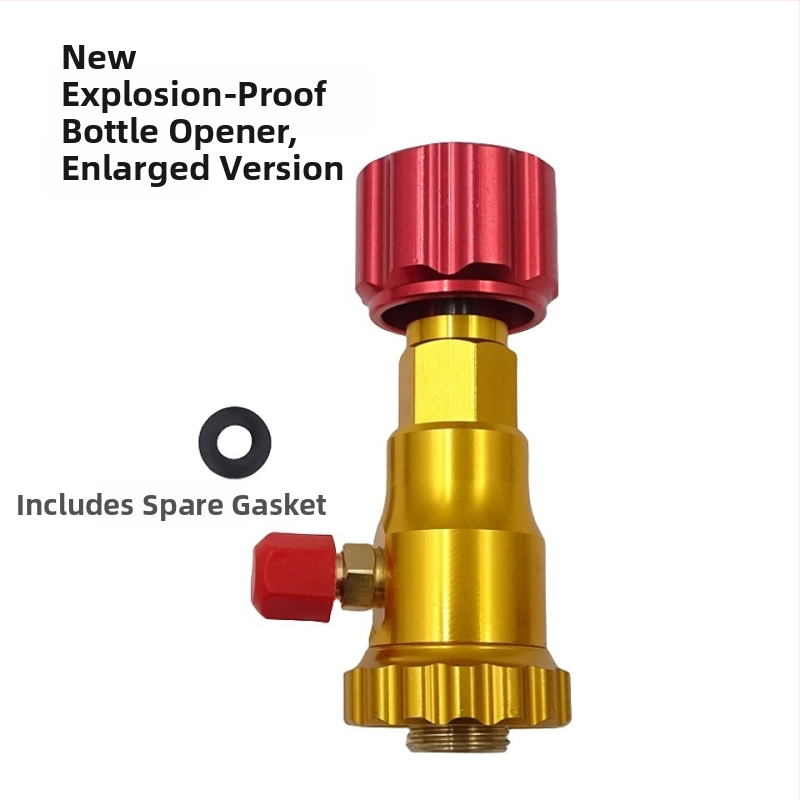 Automobilio oro kondicionierius plius freono jungties šaltnešio butelių atidarytuvo įrankių priedai aukšto ir žemo slėgio jungties sandarinimo žiedo slėgio matuoklis