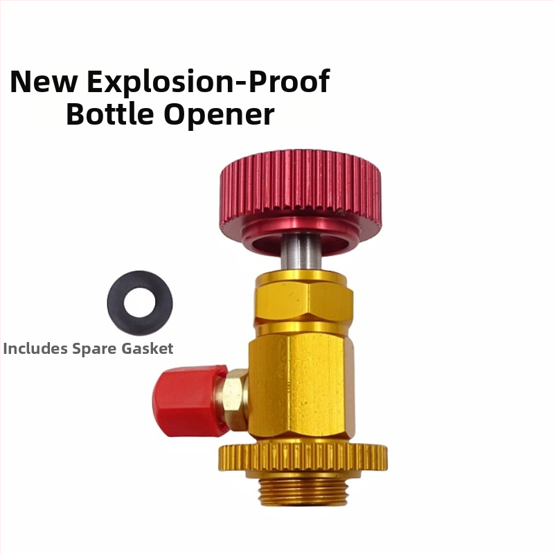 Automobilio oro kondicionierius plius freono jungties šaltnešio butelių atidarytuvo įrankių priedai aukšto ir žemo slėgio jungties sandarinimo žiedo slėgio matuoklis