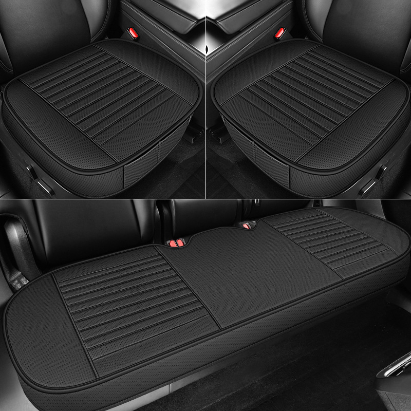 2025. aasta uus täisnahast autoistmepadja kolmeosaline komplekt igaks aastaajaks